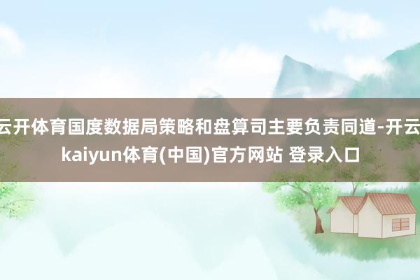 云开体育国度数据局策略和盘算司主要负责同道-开云·kaiyun体育(中国)官方网站 登录入口
